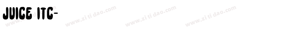 Juice ITC字体转换